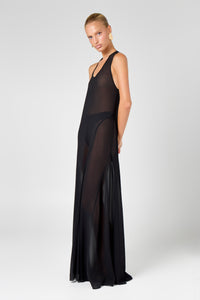 Black Sheer Maxi Dress
