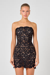 hendrie lace mini dress black Shop Black Strappy Scoop Neck Slip Dress - for Women | OUTZIDR