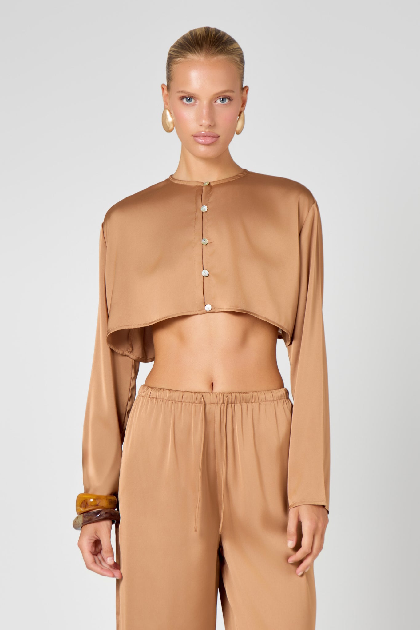 Latte Satin Co-Ord