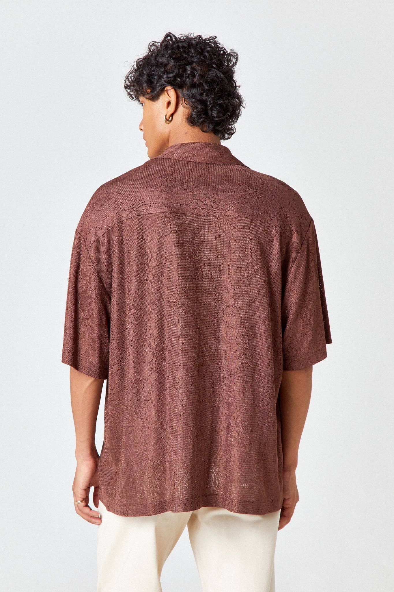 Homme Brown Knit Shirt