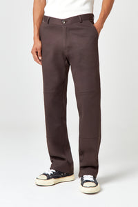 Homme Brown Utility Trouser