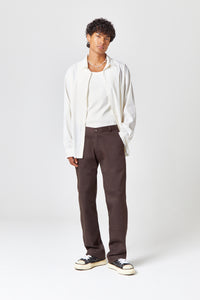 Homme Brown Utility Trouser