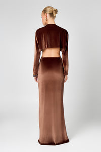 Chocolate Velvet Blouse