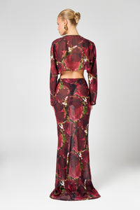 Burgundy Floral Co-Ord