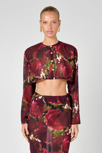 Burgundy Floral Co-Ord