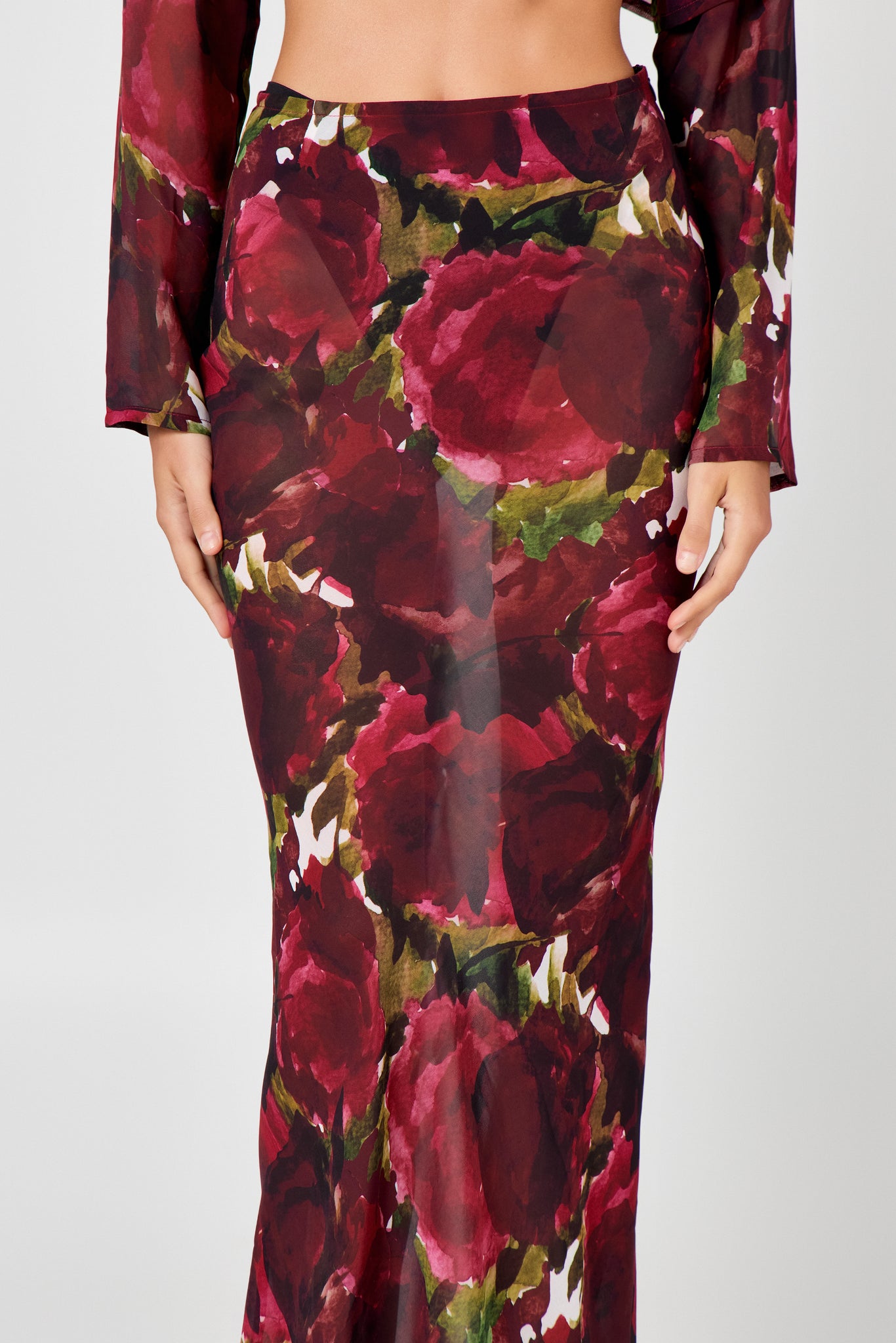 Burgundy Floral Co-Ord