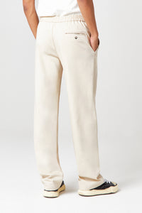 Homme Cream Drawstring Trousers