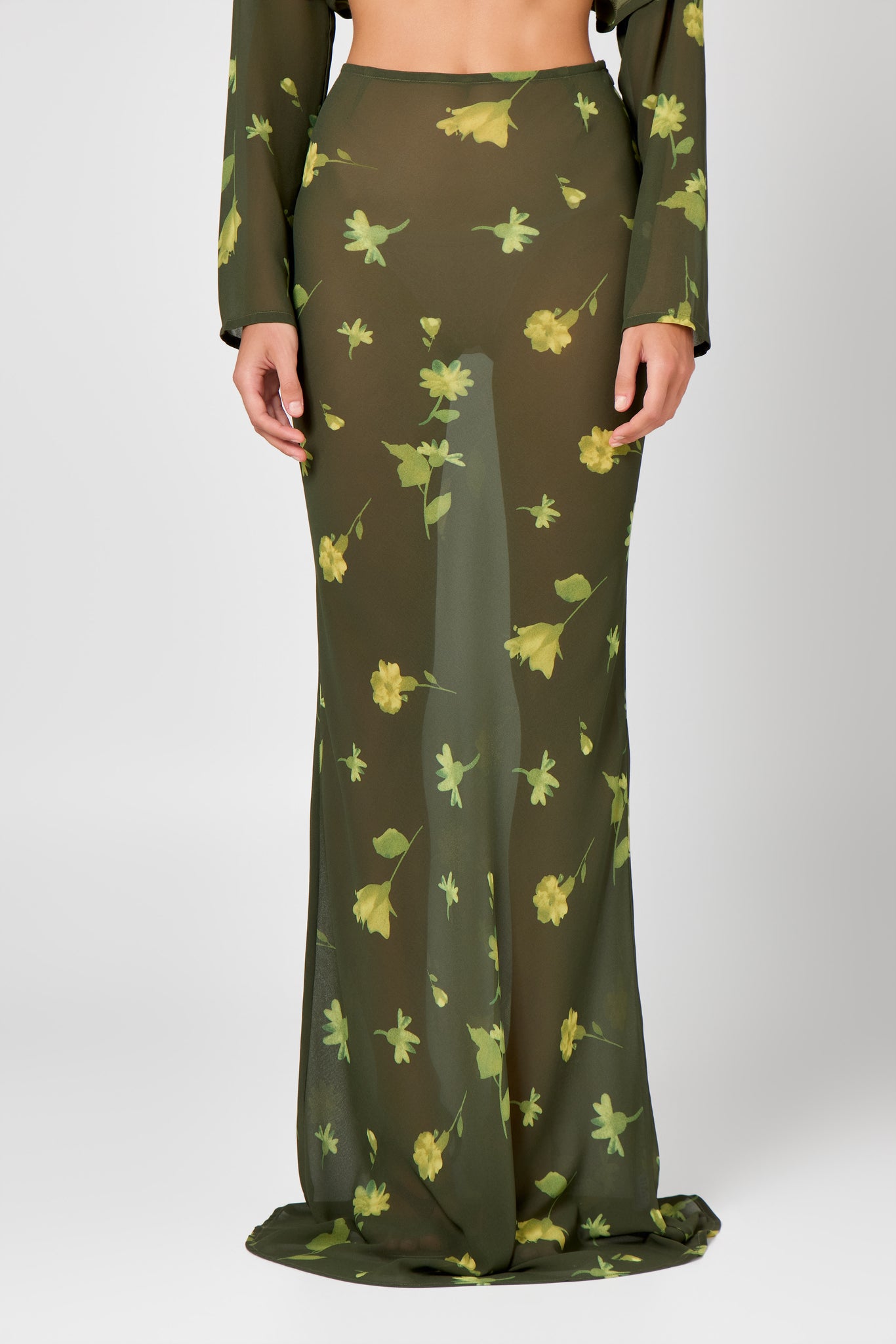 Olive Floral Co-Ord