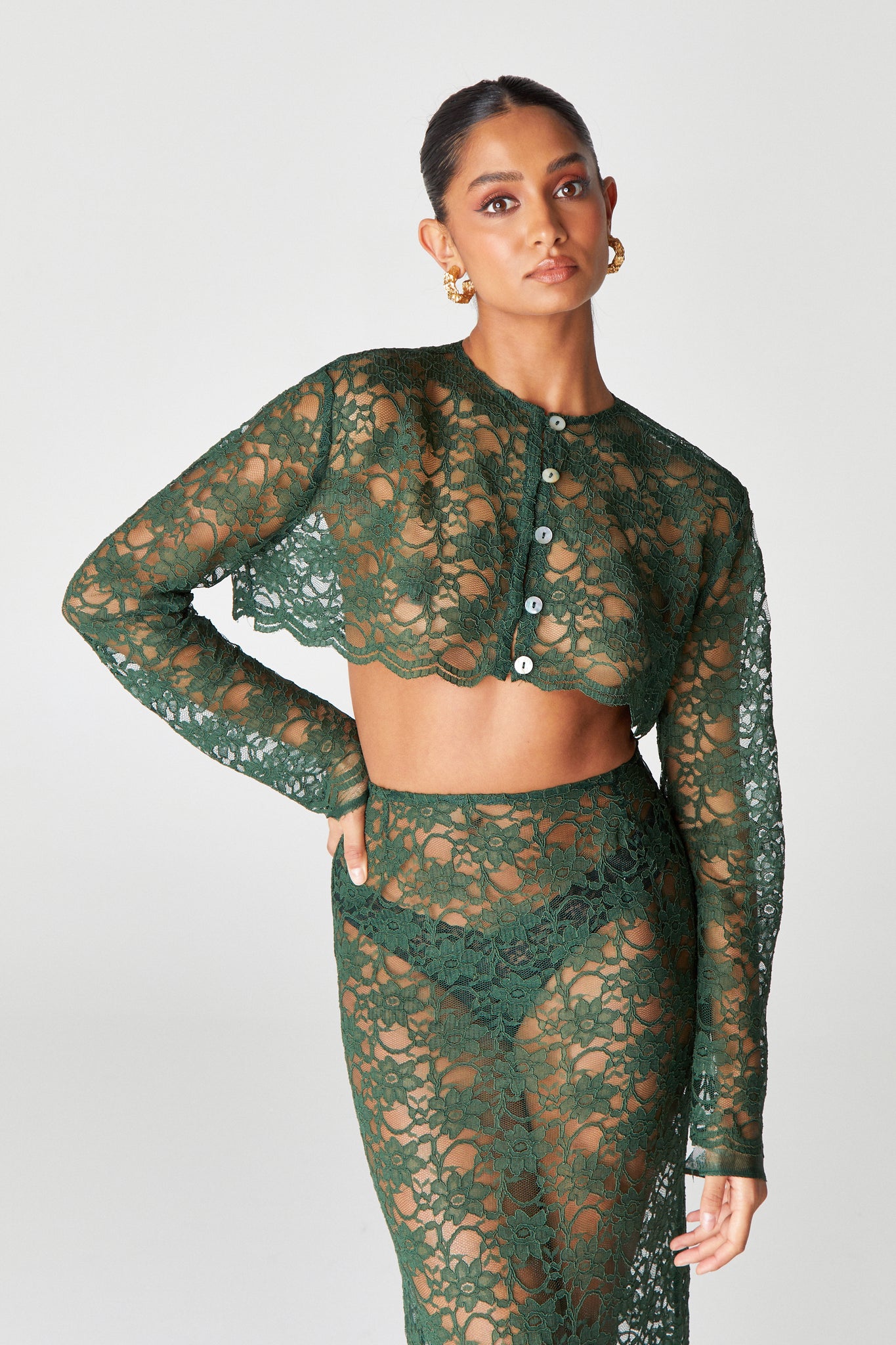 Green Lace Co-ord