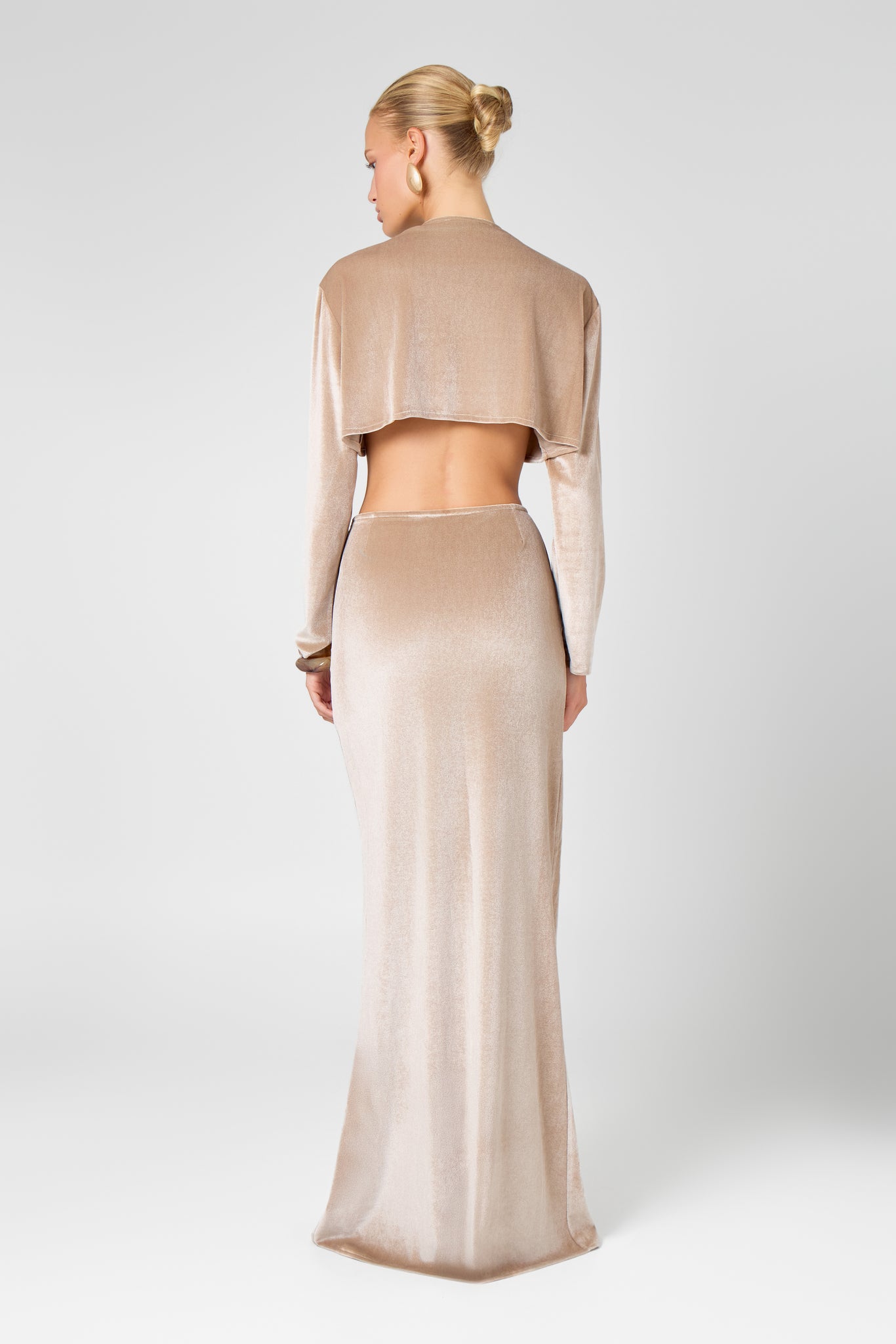 Mink Velvet Maxi Skirt