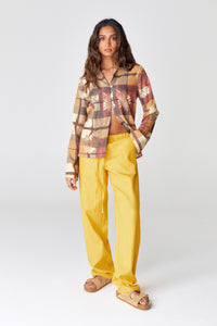 Yellow Linen Trousers