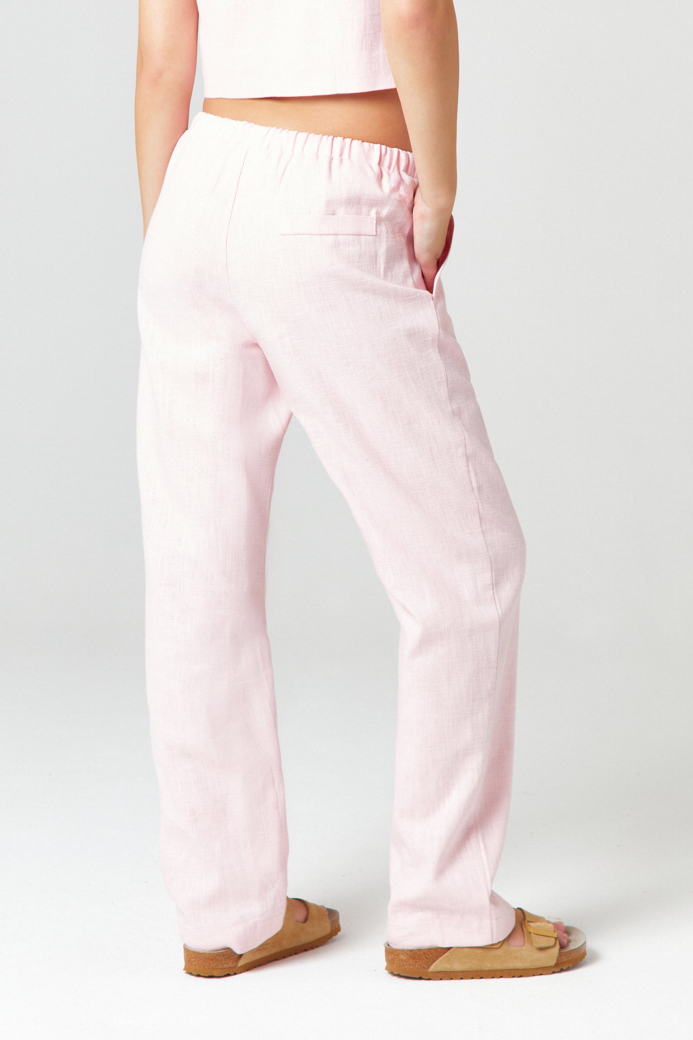 Shaped Membrane Pants — Light Pink – La Garçonne