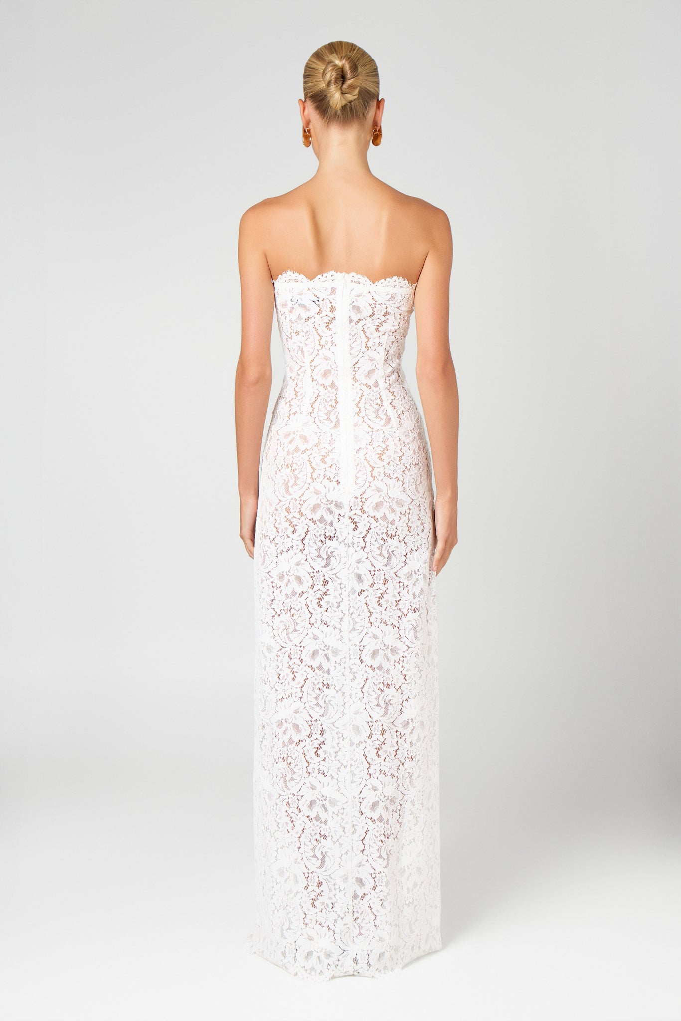 Ivory Unlined Maxi Dress
