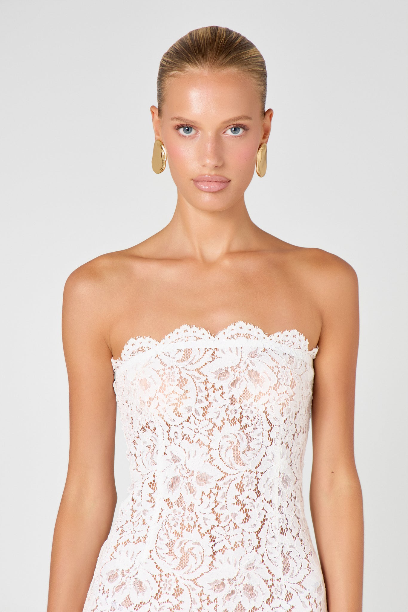 Ivory Unlined Maxi Dress