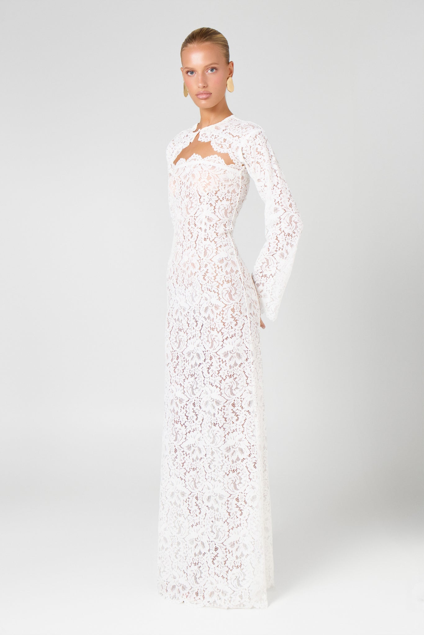 Ivory Lace Sleeves