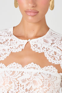 Ivory Lace Sleeves